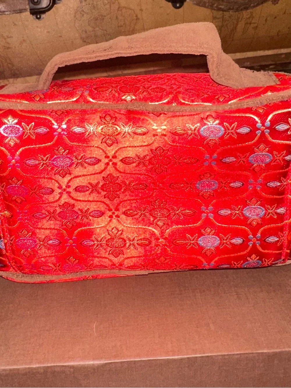 Y2K Stephanie Johnson Travel Organizer Asian-Embroidered Cosmetic Case